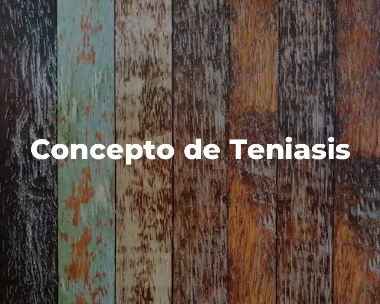 Concepto de Teniasis
