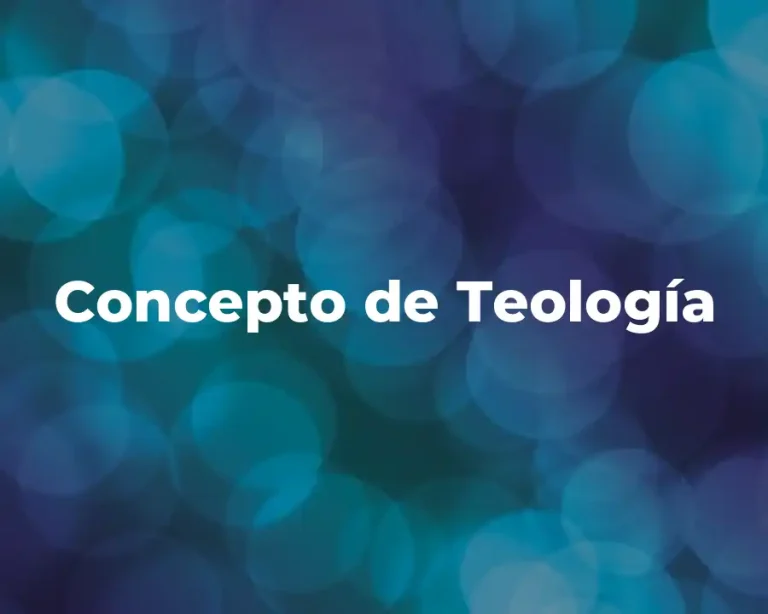 Concepto de Teología