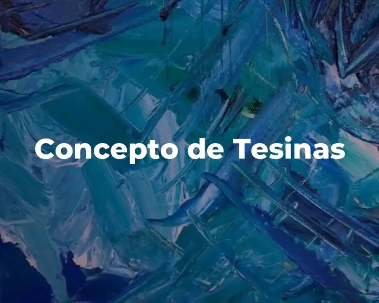 Concepto de Tesinas