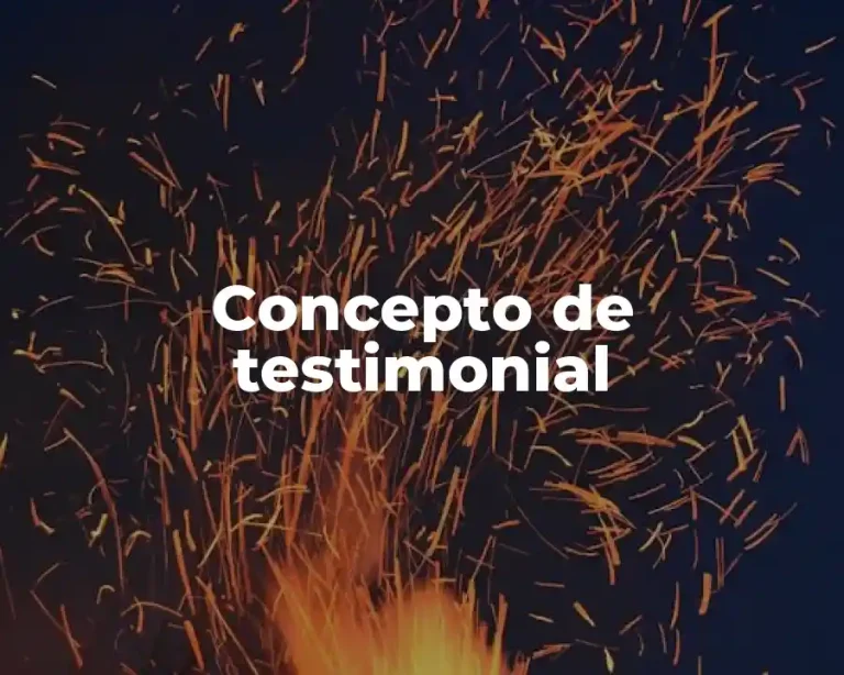 Concepto de testimonial