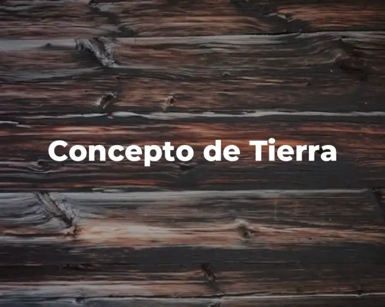 Concepto de Tierra