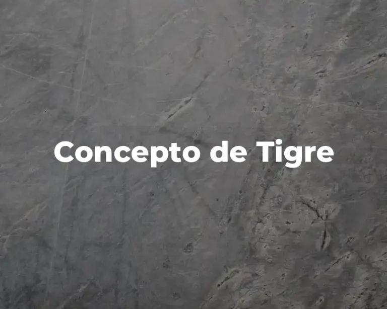 Concepto de Tigre