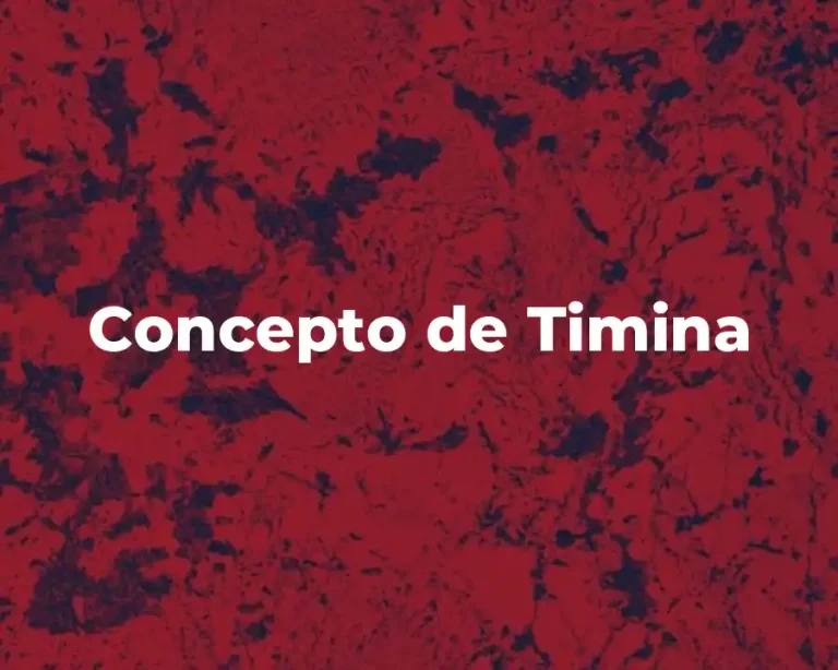 Concepto de Timina