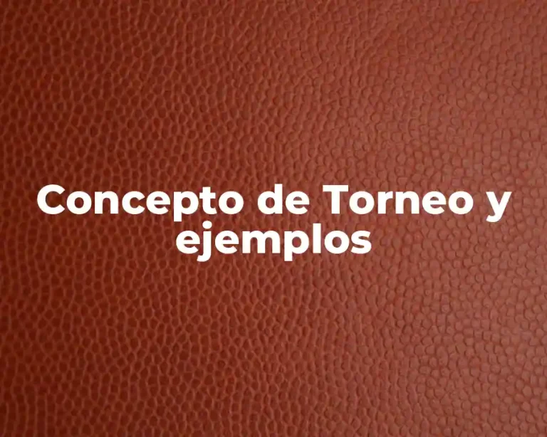 Concepto de Torneo y ejemplos