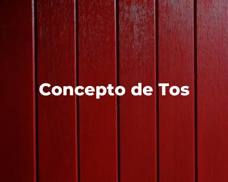 Concepto de Tos