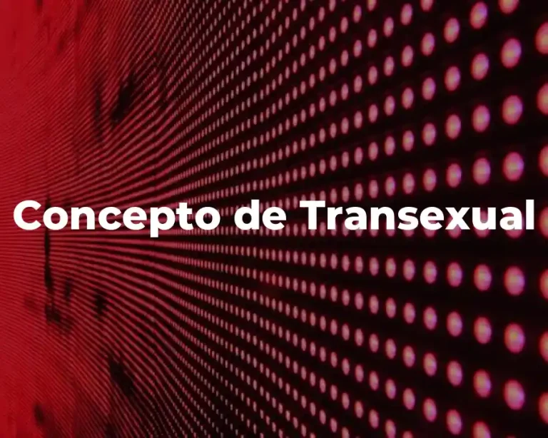 Concepto de Transexual