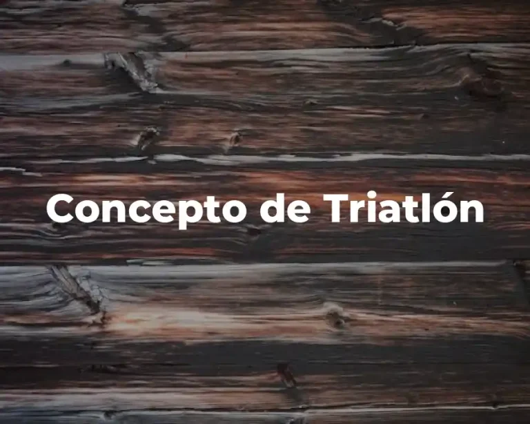 Concepto de Triatlón