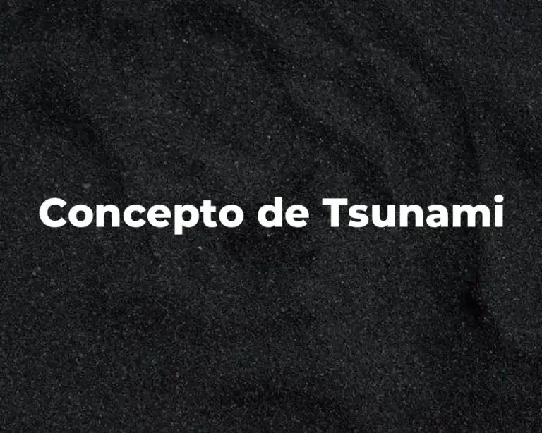 Concepto de Tsunami