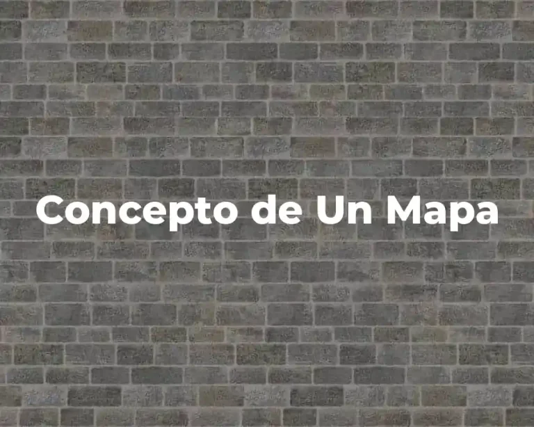 Concepto de Un Mapa