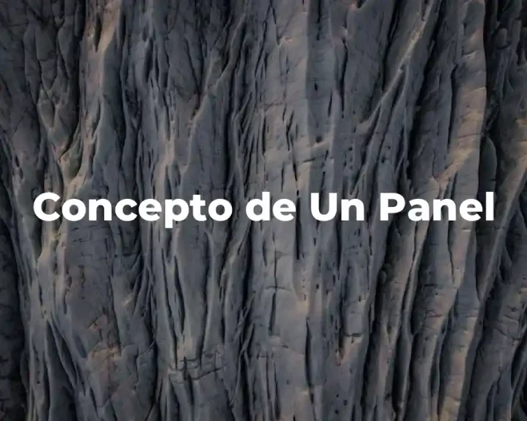 Concepto de Un Panel