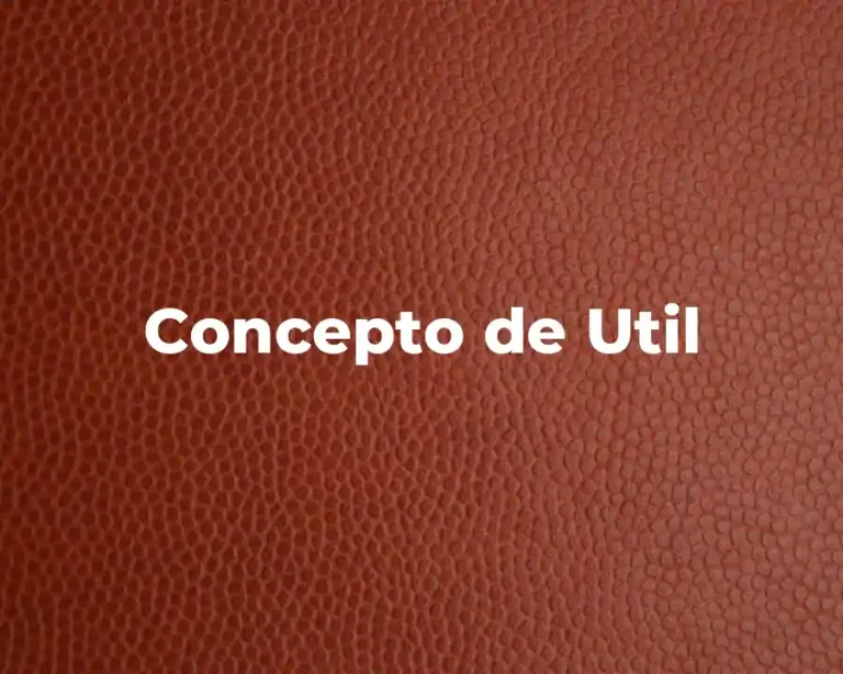Concepto de Util
