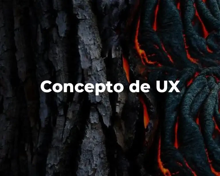 Concepto de UX