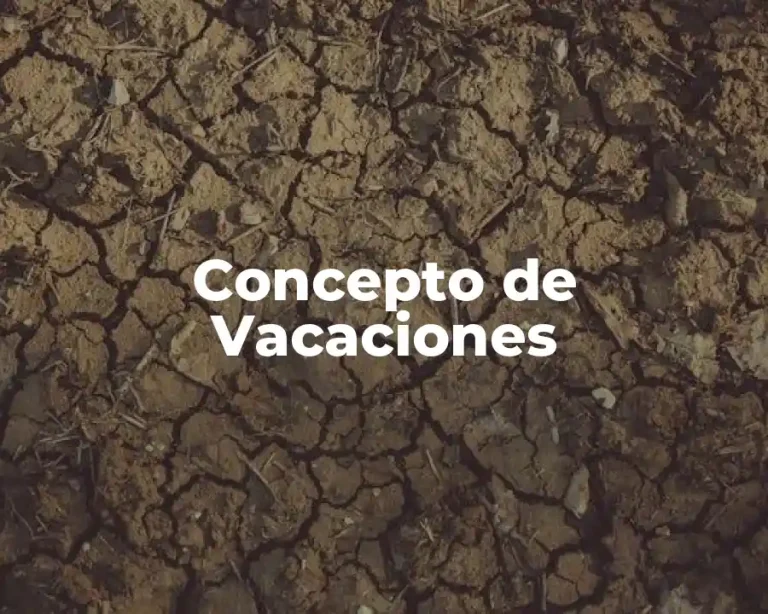Concepto de Vacaciones