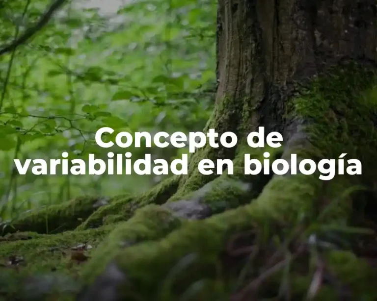 Concepto de variabilidad en biología