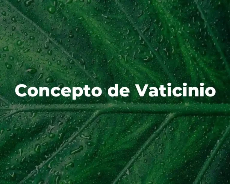 Concepto de Vaticinio