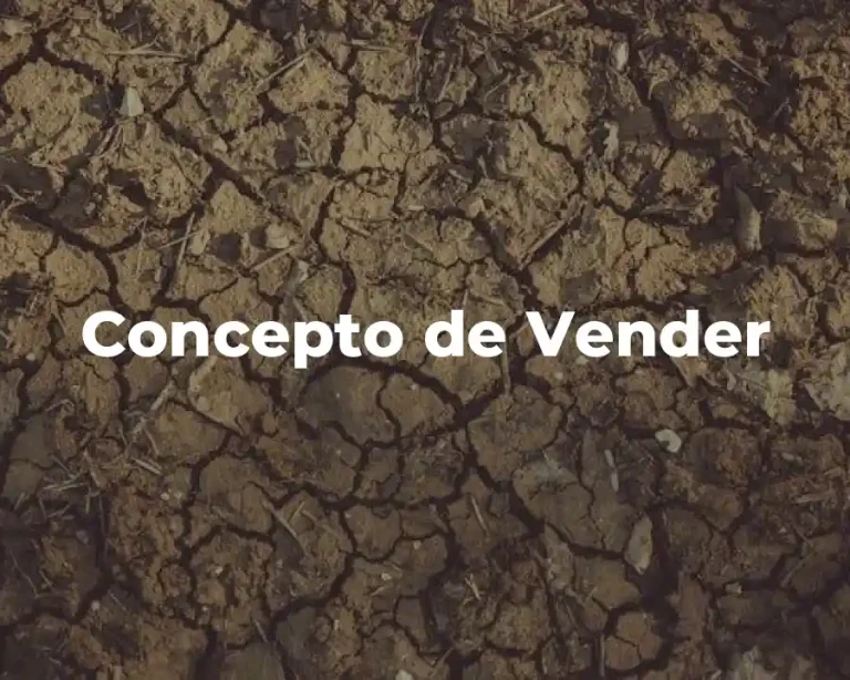 Concepto de Vender