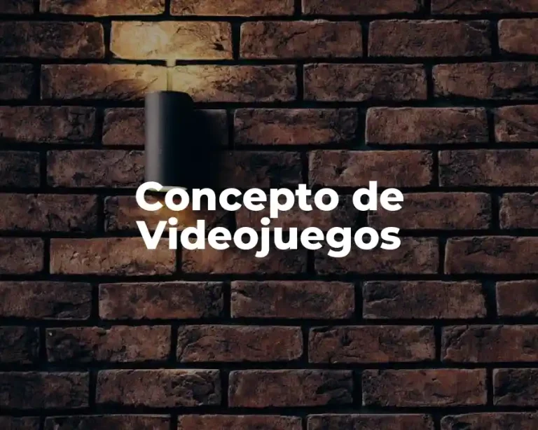 Concepto de Videojuegos
