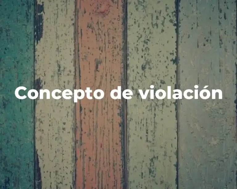 Concepto de violación