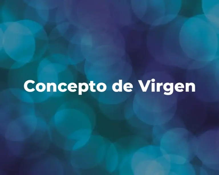 Concepto de Virgen