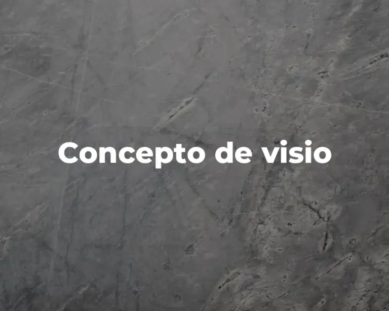 Concepto de visio