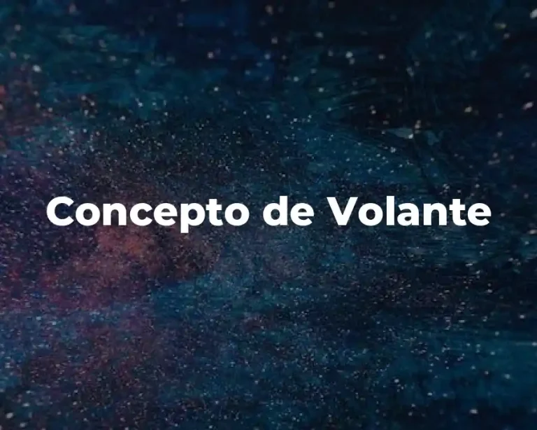 Concepto de Volante