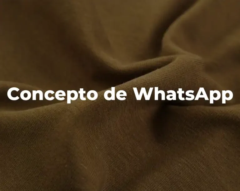 Concepto de WhatsApp