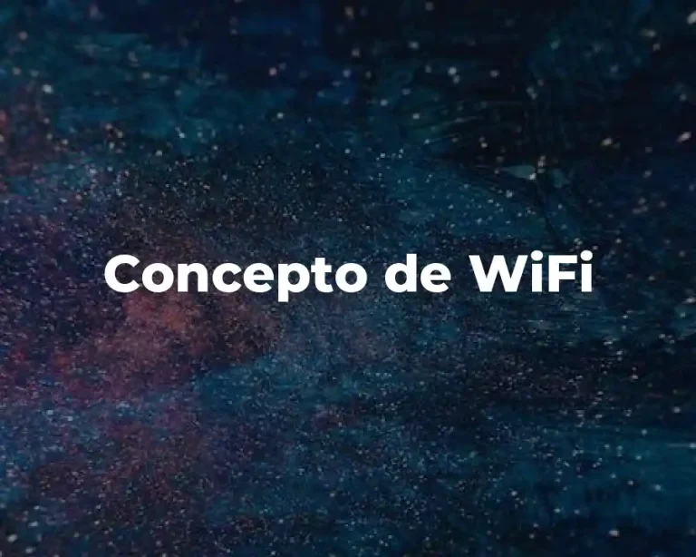 Concepto de WiFi