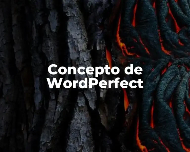 Concepto de WordPerfect