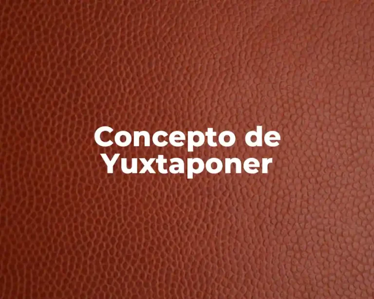 Concepto de Yuxtaponer