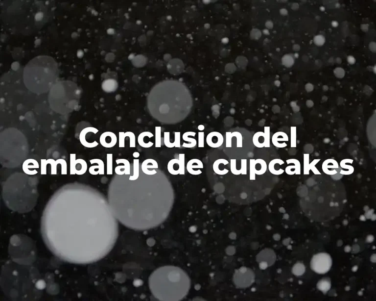 Conclusion del embalaje de cupcakes