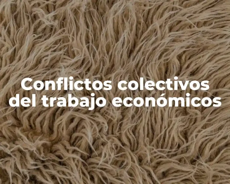 Conflictos colectivos del trabajo económicos