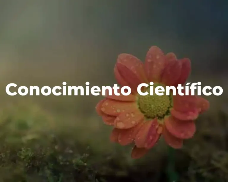 Conocimiento Científico