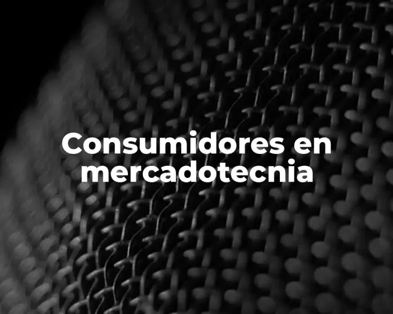 Consumidores en mercadotecnia