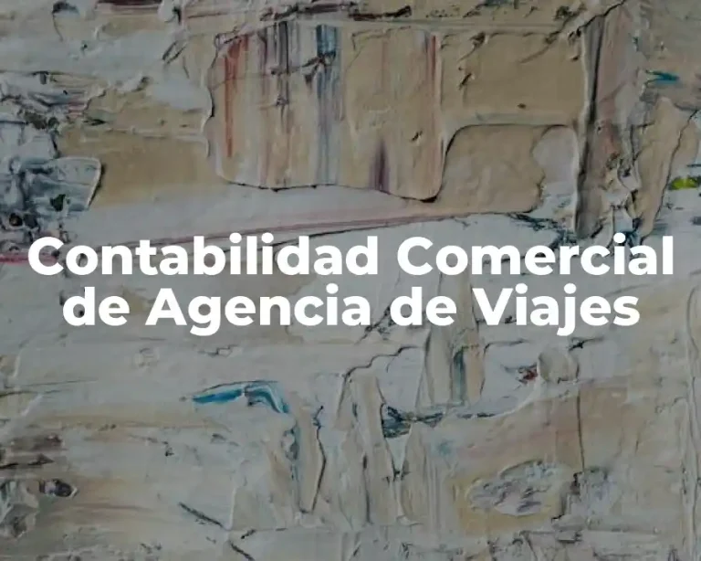 Contabilidad Comercial de Agencia de Viajes