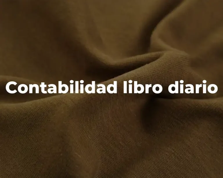 Contabilidad libro diario