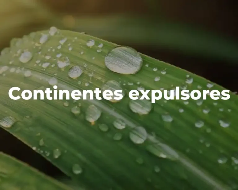 Continentes expulsores