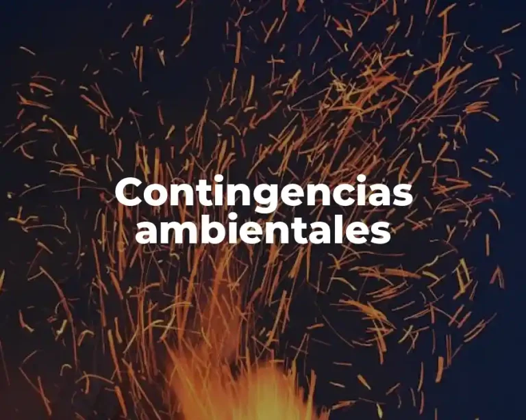 Contingencias ambientales