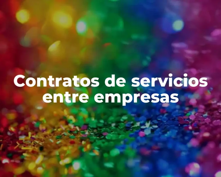 Contratos de servicios entre empresas