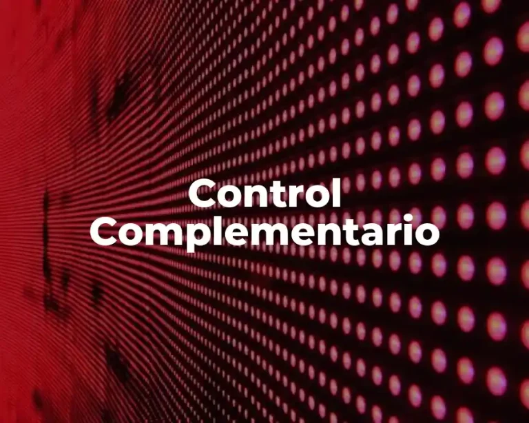 Control Complementario