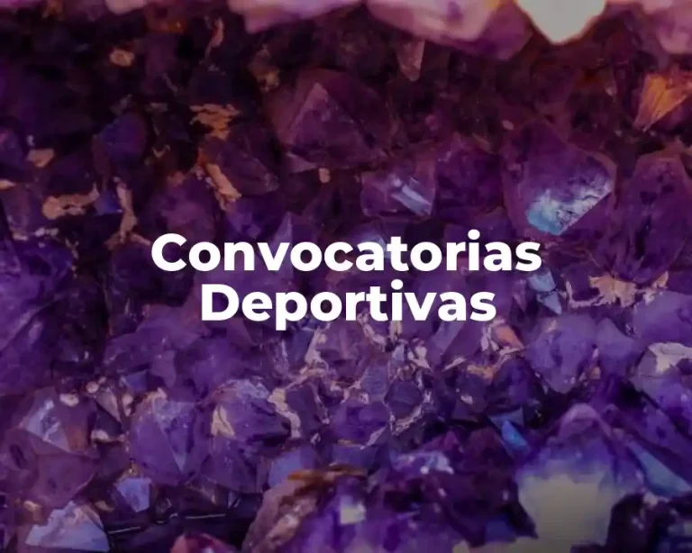 Convocatorias Deportivas