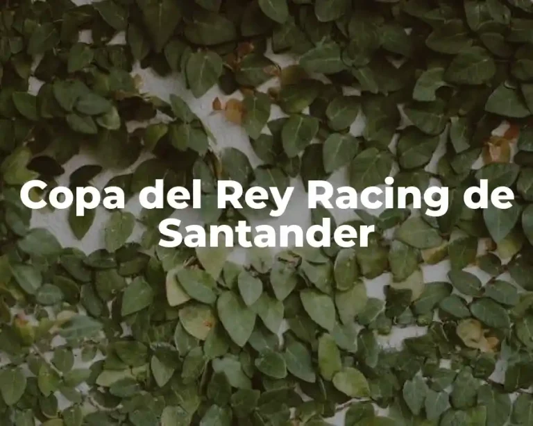Copa del Rey Racing de Santander