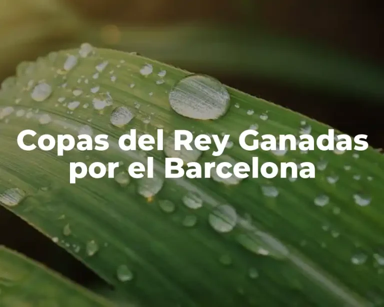 Copas del Rey Ganadas por el Barcelona