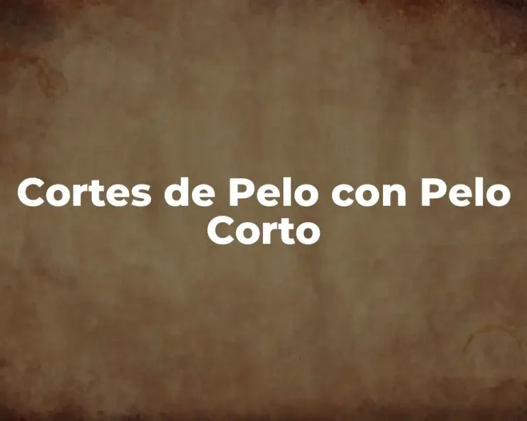 Cortes de Pelo con Pelo Corto