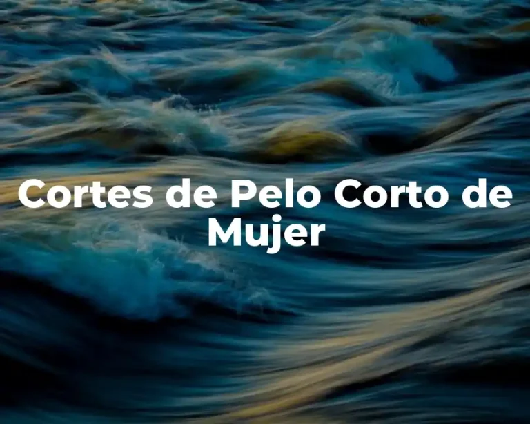 Cortes de Pelo Corto de Mujer