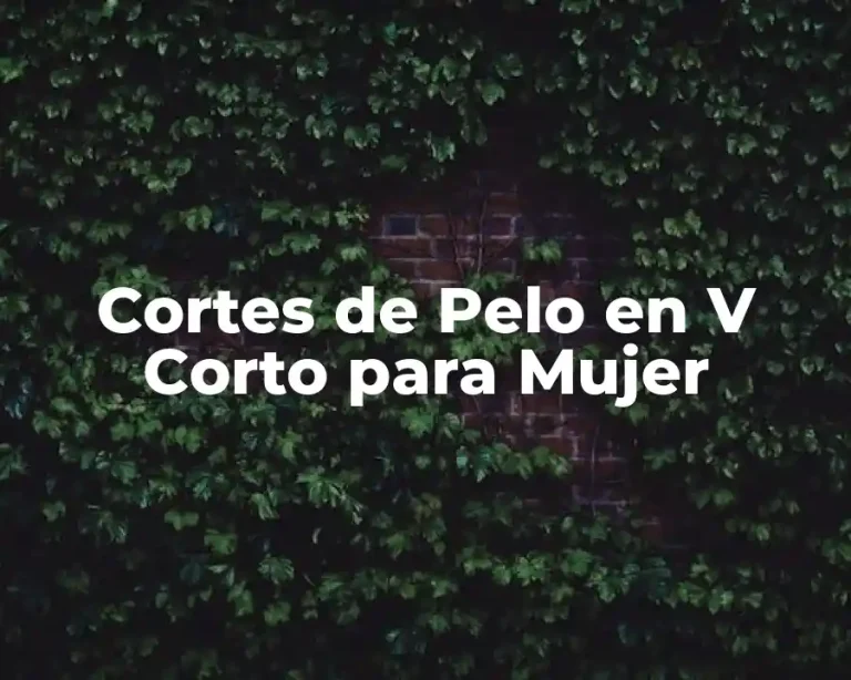 Cortes de Pelo en V Corto para Mujer