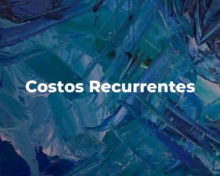 Costos Recurrentes
