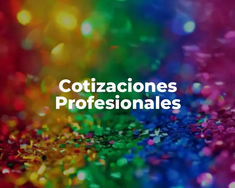 Cotizaciones Profesionales
