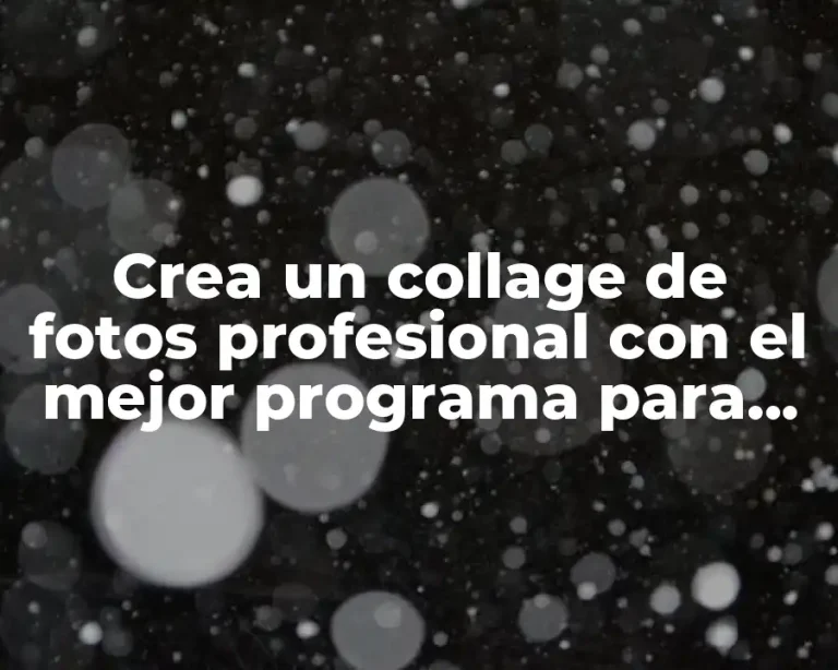 Crea un collage de fotos profesional con el mejor programa para hacer un collage de fotos