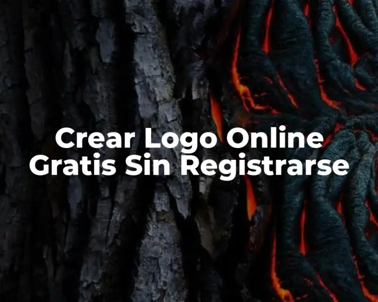 Crear Logo Online Gratis Sin Registrarse