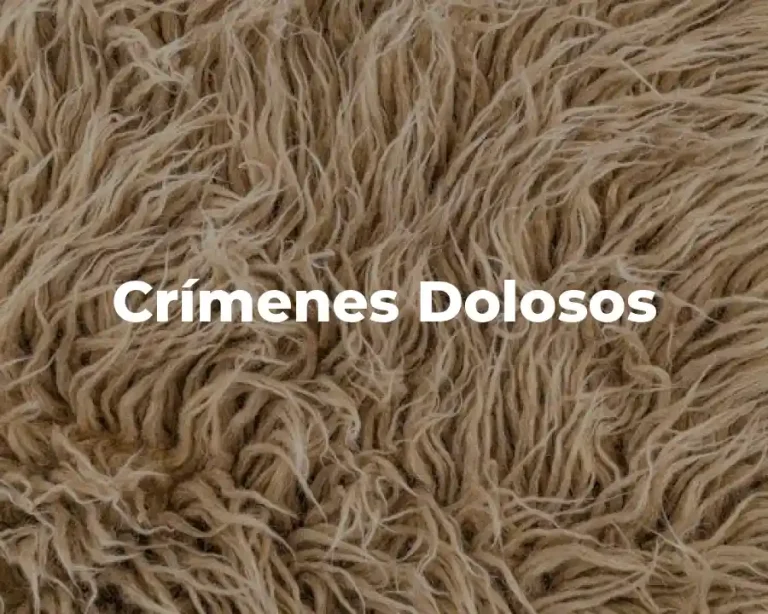 Crímenes Dolosos